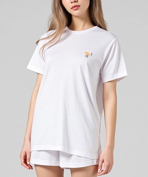 【Mサイズ】新品 マリクレールスポール Marie claire sports 吸湿冷感半袖Tシャツ 白 ホワイト レディース UVカット 紫外線対策 415714-WT