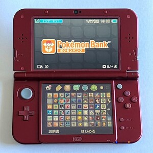Newニンテンドー3DS LL レッド ポケモンバンク ポケムーバー インビジブルキングダム めがみめぐり red 001