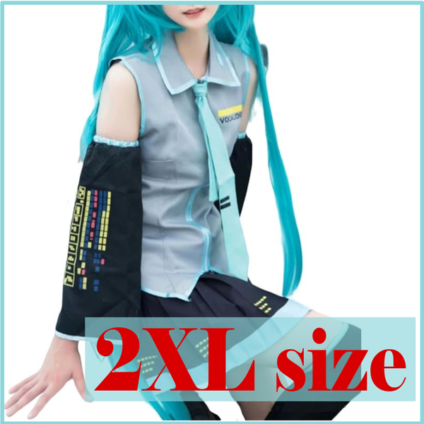 【2XLサイズ】初音ミク プロセカ かわいい 定番 コスプレ コスチューム 衣装 セット