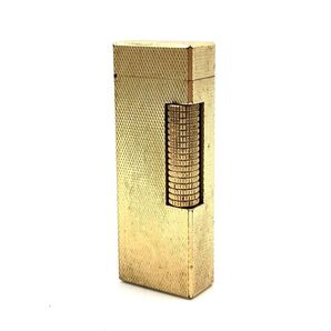 ■着火可能■dunhill ダンヒル ローラー式ガスライター USRE2463 PATENTED テクスチャー加工 ゴールド金具 スイス製 ローラー問題なし
