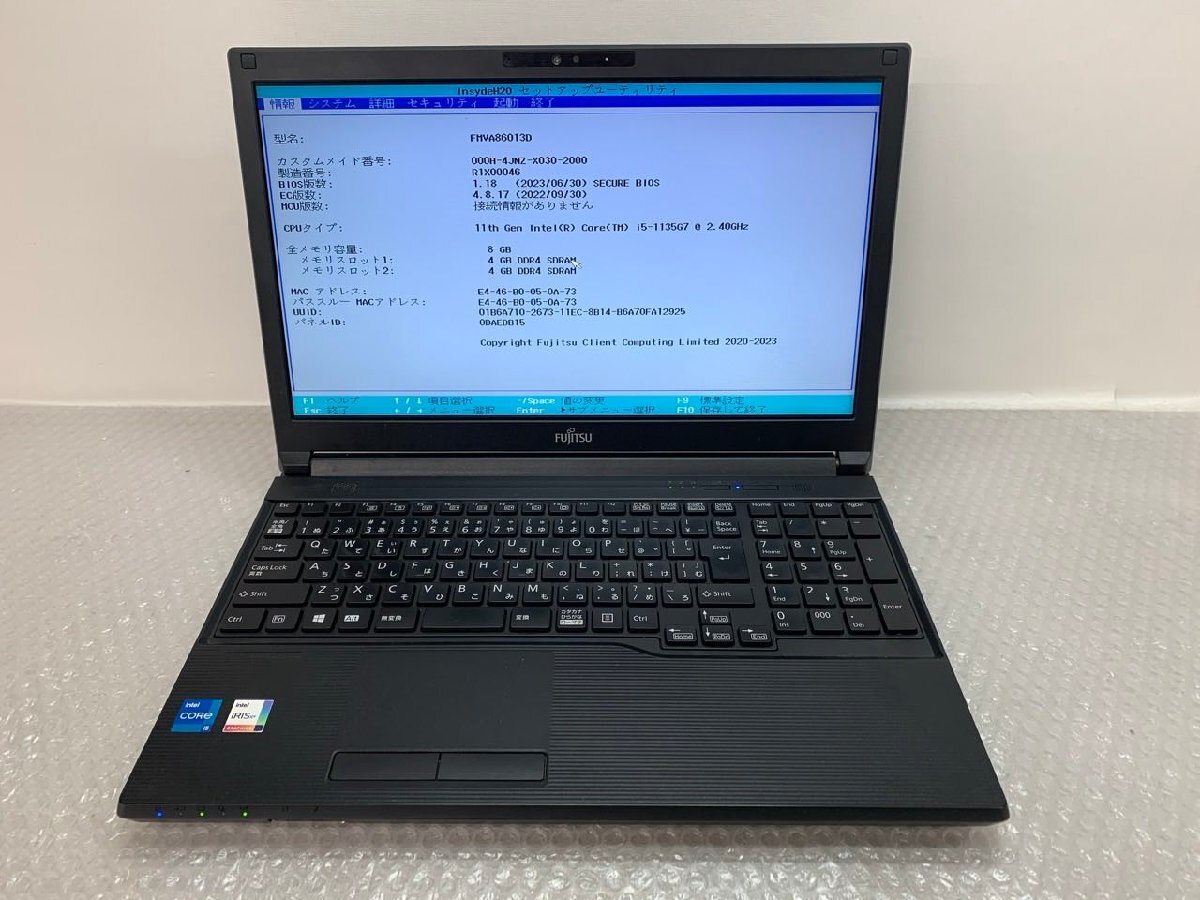 【ジャンク品】Fujitsu Lifebookモバイルパソコン 富士通 モバイルパソコン FMV LIFEBOOK FMVM55J3S[14型 | WUXGA