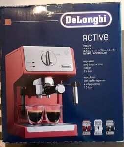 【スタンダードモデル】デロンギ DeLonghi エスプレッソ・カプチーノメーカー アクティブ 新品 ECP3220J-R パッションレッド 未使用品