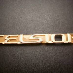 新品 純正品!【 トヨタ 30系 セルシオ TOYOTA 30系 CELSIOR 】 トヨタ 純正 24金メッキ ゴールド CELSIOR 文字 エンブレム