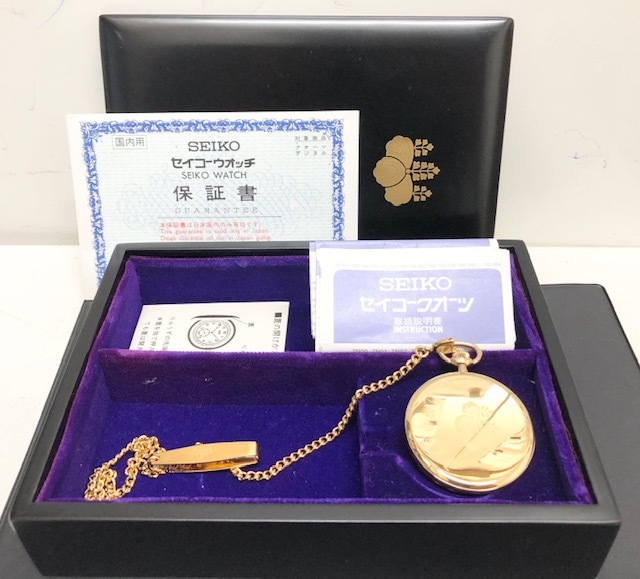 新品セイコー SEIKO ゴールド文字盤ステンレスレザー 箱付 取説付 ginzaparis2_1-0124902