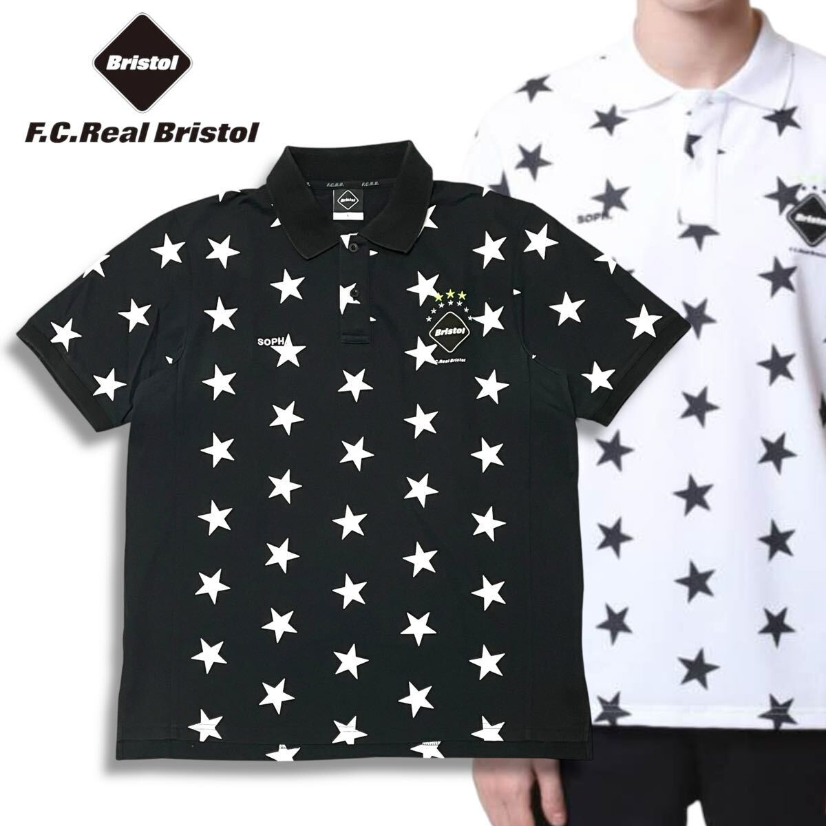 C.Real Bristol EMBLEM POLO　【未使用新品】 F.C.Real Bristol（エフシーレアルブリストル）の「EMBLEM POLO