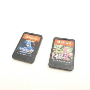美品 NINTENDO 任天堂 ロックマン11 スプラトゥーン2 ソフト ニンテンドースイッチ Switch セット HY1533
