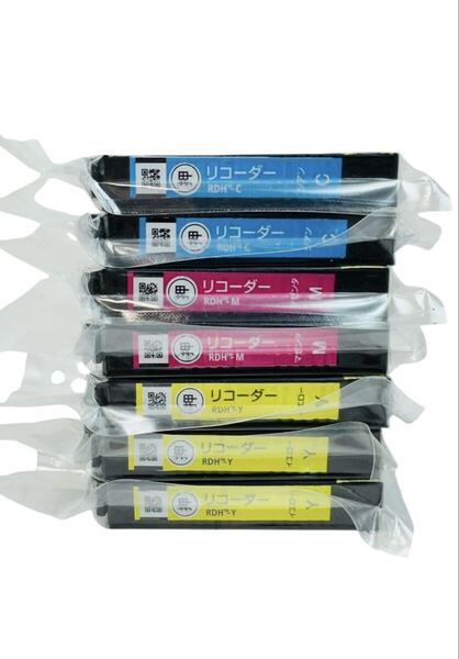 EPSON エプソン 純正 インクカートリッジ リコーダー RDH-C/RDH-M/RDH-Y シアン/マゼンタ/イエロー 7個セット