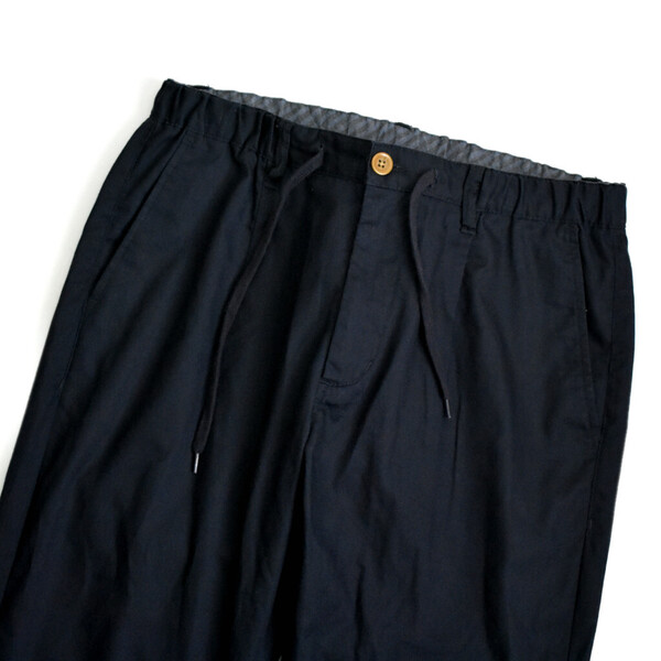 美品 THE SHOP TK タケオキクチイージーパンツ クロップドパンツ ネイビー系 M メンズ 春夏