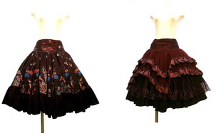 新品 OZZ ONESTE 紅型リバーシブルスカート オッズオン オッズオネスト Ozz On スカート