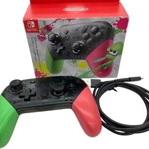 186000 現状品 Nintendo 任天堂 ニンテンドウ Nintendo Switch Proコントローラー HAC-013 スプラトゥーン2 エディション