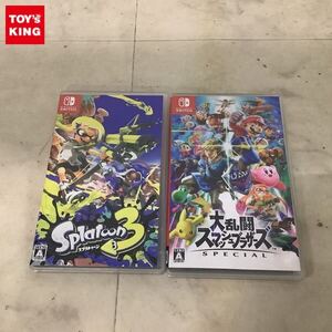 1円〜 Nintendo Switch スプラトゥーン3、大乱闘スマッシュブラザーズSPECIAL
