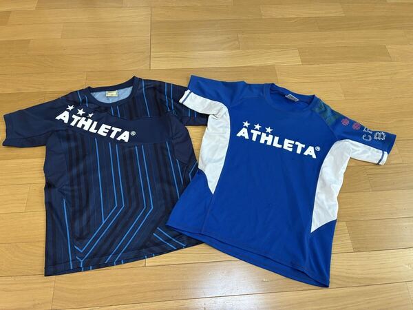 アスレタ 半袖Tシャツ 140センチ 2枚セット トップス キッズジュニア 男の子男子 スポーツ サッカー フットサル ATHLETA
