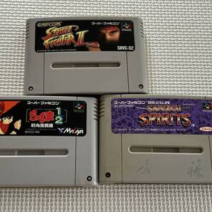 25-SFC-274-T 動作品 スーパーファミコン ストリートファイター2 らんま1/2 サムライスピリッツ