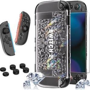 【Switch 2】 ケース カバー ガラスフィルム 親指キャップ6個