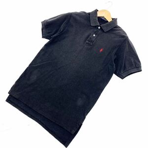 ■ポロラルフローレン POLO RALPH LAUREN 【細身好シルエット♪】【長く着られる定番♪】ブラック 半袖 ポロシャツ Sサイズ■D67