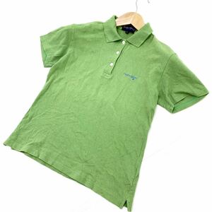  ■パーリーゲイツ PEARLY GATES 緑 グリーン 【ゴルフにぴったり♪普段着にも】レディース 半袖ポロシャツ 2サイズ■I27