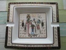 エジプト製　灰皿　ピラミッド壁画　Fathi Mahmoud　　 Made in Egypt　_画像1