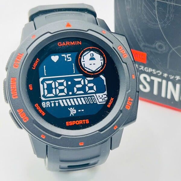 【美品】Garmin ガミン Instinct Esports Black (0546)