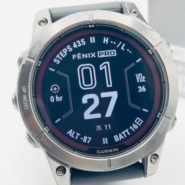 【新品同様】Garmin ガミン Fenix 7 Pro Dual Power ☆未使用バンド☆