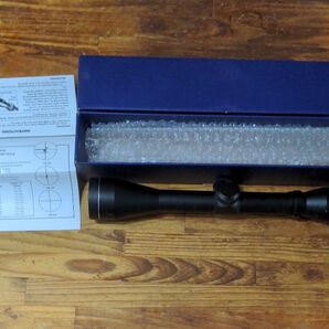 【国内狩猟用 実物】4x40 高倍率ハンタースコープ スナイパーライフル ショットガン用 元箱 説明書有り 十字クロスレティクル