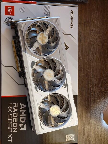 ASRock Radeon RX 9060XT Steel legend 16GB 動作確認済み 購入証明付き