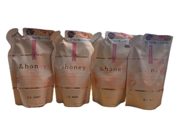 &honey Melty モイストリペア シャンプー&トリートメント 詰め替え 4個セット