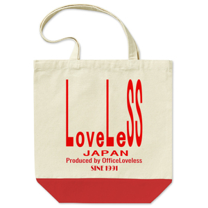 ☆ Стандартные популярные продукты! LS (Loveless) Lovels Logo Toteback.color: Natural X Red