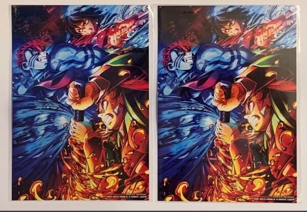 鬼滅の刃 映画 特典 入場者特典第3弾キービジュアル イラストボード 2枚セット 無限城編 入場者プレゼント 猗窩座再来 劇場版