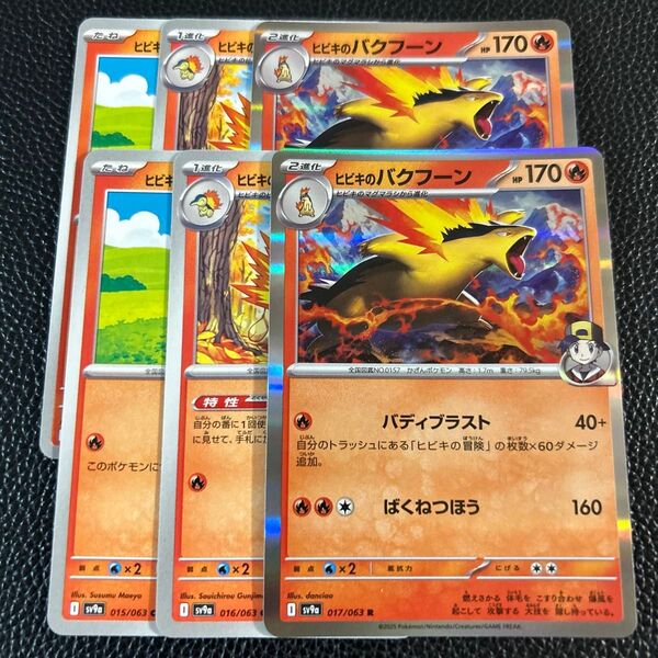 ヒビキのバクフーン 進化ライン ポケモンカードゲーム