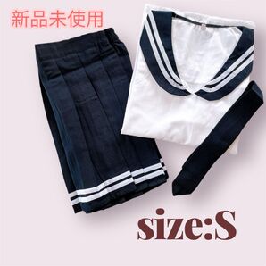 【コスプレ】シャンディニー セーラー服 長袖 ネクタイ付き 3点セット Sサイズ