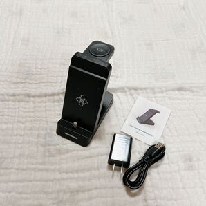ワイヤレス充電器 3 in 1 MagSafe充電器 Apple Watch充電器 折りたたみ式マグネット式急速充電スタンド