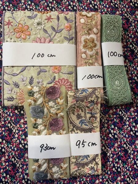インド刺繍リボン③