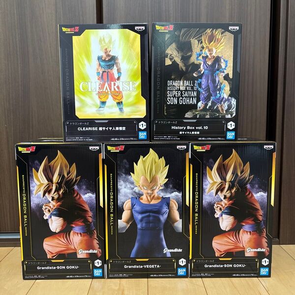 ドラゴンボールZ フィギュア 孫悟空 孫悟飯 ベジータ Grandista CLEARISE History Box