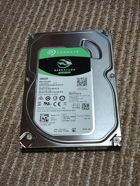 Seagate Barracuda 3.5インチ 500GB HDD