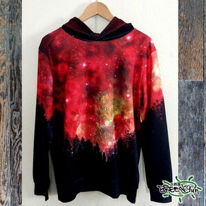 【3Dプリント】宇宙 フルピクチャーパーカー セレクト古着