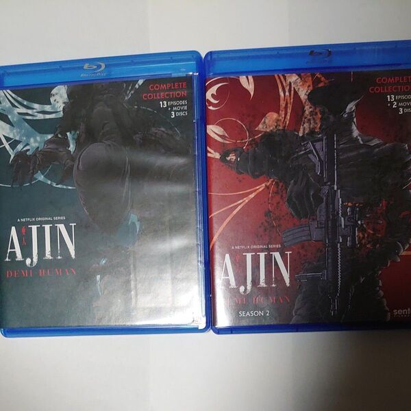 BD 亜人 シーズン1全13話、シーズン2全13話、映画3本収録 disc6枚 北米版正規品 Blu-ray ブルーレイ
