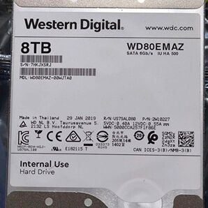 中古 3.5 WD WD80EMAZ-00WJTA0 ヘリウム 使用時間1893時間
