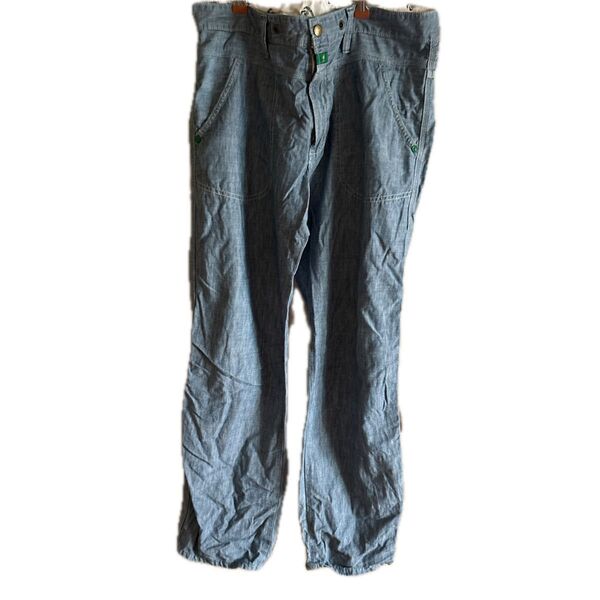 エドウィン デニムパンツ コットン ブルー ロールアップ EDWIN
