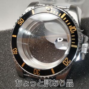 ※訳あり 40mm ケース glass back 裏スケ セイコー 自動巻き ムーブメント用 NH34 対応 SEIKO MOD