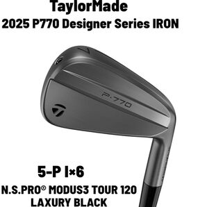 TaylorMade テーラーメイド 2025 P770 Designer Series アイアン 5-P 6本セット 限定