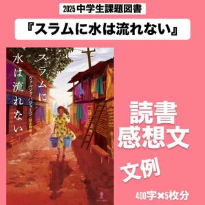 『スラムに水は流れない』読書感想文 例文