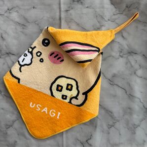 ループ付きタオル ちいかわ うさぎ ループタオル ハンドタオル タオルハンカチ