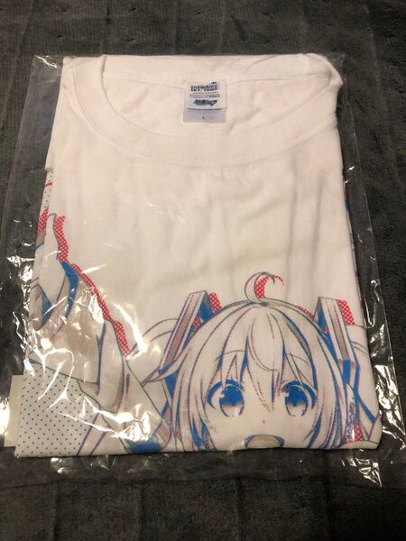 【未開封品】雪ミク(なつめえり) Tシャツ ホワイト Lサイズ 「SNOW MIKU」 雪ミク スカイタウン限定