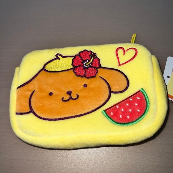 しまむら サンリオキャラクターズ ポムポムプリン マルチティッシュケース 日焼け ポーチ