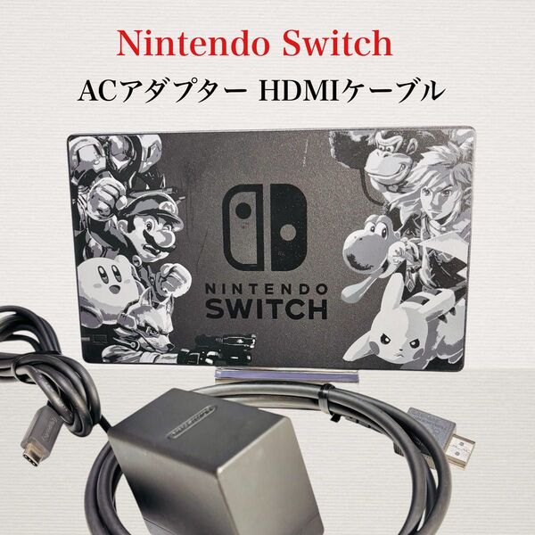Nintendo Switch キャラクターアートドックセット 任天堂 ニンテンドースイッチ ACアダプター HDMIケーブル