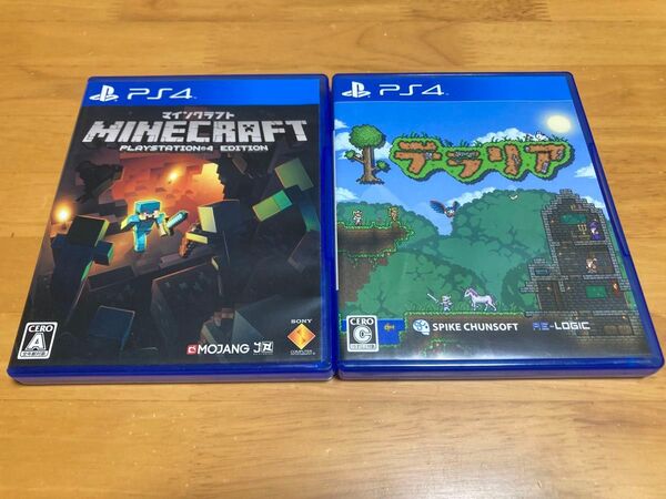 ps4ソフト マインクラフト&テラリア セット売り テレビゲーム ゲームソフト Minecraft メンズ プレイステーション