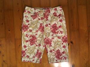 * high Sierra [HIGH SIERRA] shorts 5 pocket pants jeans 12 floral print botanikaru