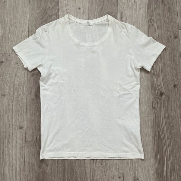 Y's for men ホワイト 顔料塗り Tシャツ ヨウジヤマモト イタリア製 ホワイト 半袖 Yohji Yamamoto