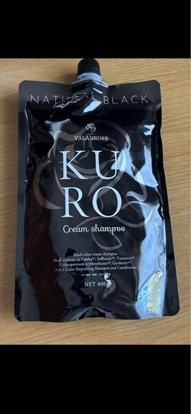 VALANROSE KURO クリームシャンプー ナチュラルブラック 400g