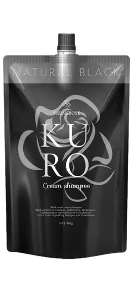VALANROSE KURO クリームシャンプー ナチュラルブラック 400g